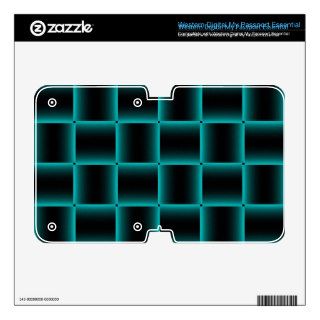 Blue Outlined Black Square Pattern WD My Passport Skin