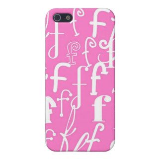 Bubble Gum Pink Letter F iPhone 5 Cover