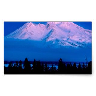 Park Above The Clouds Mt Shasta California Rectangle Sticker