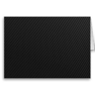 Black Tightly Woven Carbon Fiber Textured Card