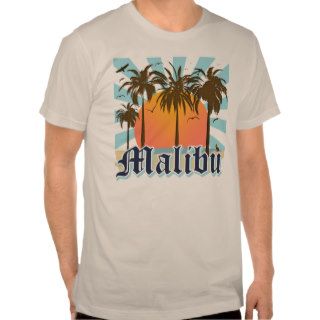 Malibu Beach California CA T Shirts
