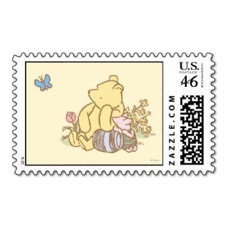 Classic Winnie the Pooh and Piglet 1 Stamps