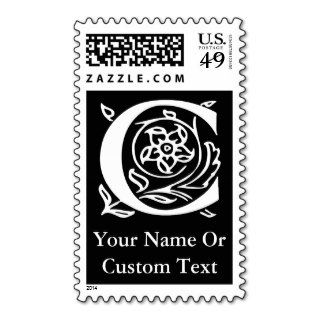 Fancy Letter C Postage Stamps