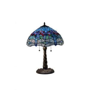 Serena Ditalia Tiffany 26 in. Blue Dragonfly Bronze Table Lamp XL161790/D021