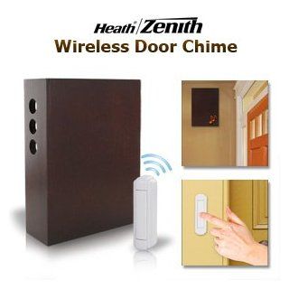 Heath Zenith Heath/Zenith SL 6300 CH Wireless Battery Operated Door Chime Kit with Wood Cover for Age   All Ages (Catalog Category Security / Home Security) Electronics