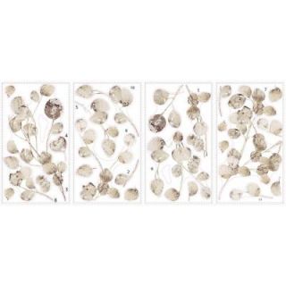 10 in. x 18 in. Silver Dollar Branch Add On 24 Piece Peel and Stick Wall Decals RMK2152SCS