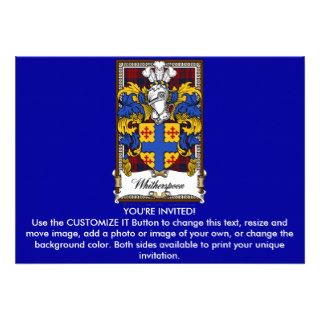 Witherspoon Family Crest Announcements