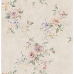Brewster 8 in. W x 10 in. H Watercolor Floral Bouquet Wallpaper Sample 402 61431SAM