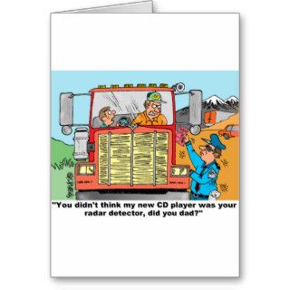 FUNNY TRUCK DRIVER'S GIFTS CARDS