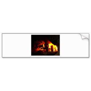 FIRE  Fireplace Hearth Bumper Sticker