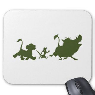 Lion King's Simba, Timon, and Pumba Silhouettes Mouse Pads