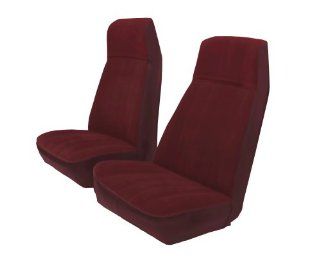 Acme U185 4568 Maroon Vinyl Front High Back Bucket and Rear Bench Seat Upholstery Automotive