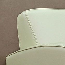 New Retro Cream Leather Chair INSTEN Chairs