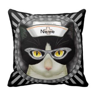 Tuxedo Cat Nurse Pillows