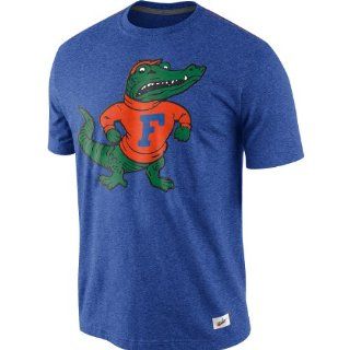 Florida Gators shirt  Nike Florida Gators Vault Old School Tri Blend T Shirt   Royal Blue  Sports Fan T Shirts  Sports & Outdoors