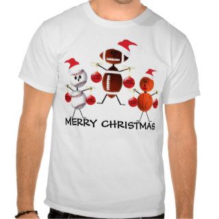Sports Merry Christmas T shirts