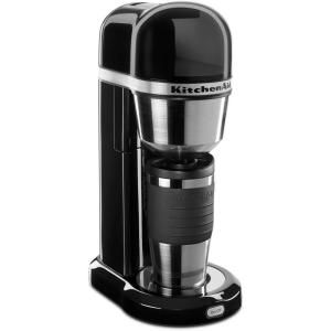 KitchenAid 4 Cup Coffee Maker with Multifunctional Thermal Mug in Onyx Black KCM0402OB