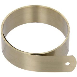 Constant Force Spring, 301 Stainless Steel, Inch, 40000 Cycle Life, 48" Extended Length, 1" Width, 2.63" ID, 3.16" OD, 0.187" End Hole Diameter, 1.62lbs/in Load Capacity (Pack of 5)