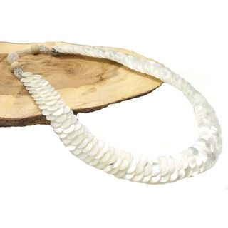 Infinity Layered White Troca Seashells Handmade Necklace (Philippines) Necklaces