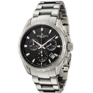 Jacques Lemans Men's GU191A Geneve Collection Tempora Chronograph Stainless Steel Watch at  Men's Watch store.