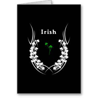 Irish Shamrock Tattoo Card