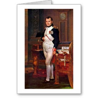 Portrait Of Napoleon By Jacques Louis David Cards