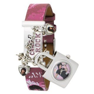 Camp Rock Kids' CRO194 Pink and Silver ID Bracelet Watch Watches