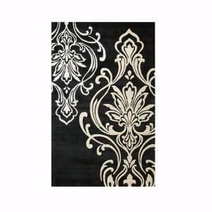 Home Decorators Collection Romantica Black 5 ft. 3 in. x 8 ft. 3 in. Area Rug 0112520210