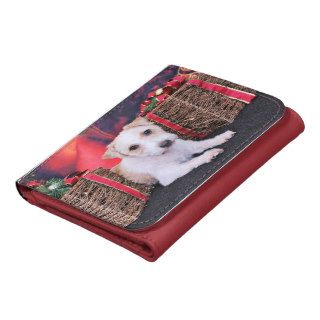 Christmas   Jack Russell   Wiley Leather Trifold Wallet