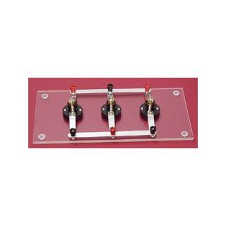 SEOH Lamp Board 3 Lamps for Series and Parallel Experiments Science Lab Physics Classroom Supplies