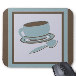 Coffee Cup & Spoon Mouse Pads