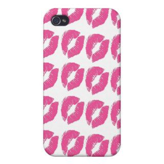 Kiss Me Pink lipstick pattern iphone4 custom cases Case For iPhone 4