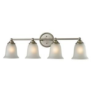 Titan Lighting 4 Light Wall Mount Brushed Nickel Bath Bar TN 50143