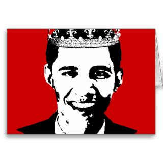 Barack Obama Crown and Cross Greeting Card