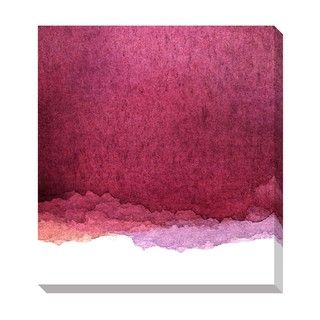 Pink Watercolor Gradient Oversized Gallery Wrapped Canvas Canvas