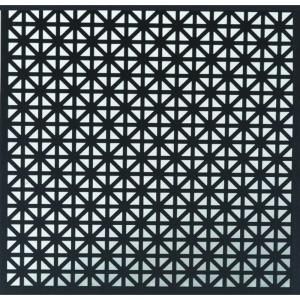 MD Building Products 12 in. x 24 in. Union Jack Aluminum Sheet in Black 56006