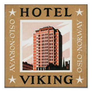 Hotel Viking, Oslo Norway Print