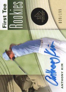 2012 SP Game Used Edition Golf #35 Anthony Kim RC #'d 039/199 PGA Autograph Rookie Trading Card at 's Sports Collectibles Store