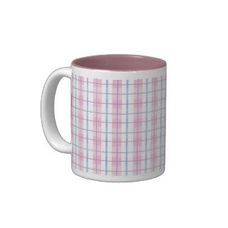 Pink Plaid Coffee Mug