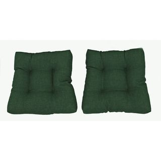 Blazing Needles 19 inch Square Tufted Twill Chair Cushions (Set of 2) Blazing Needles Chair Pads