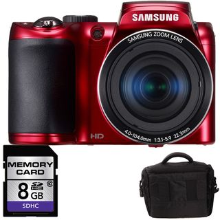 Samsung WB100 16GB Digital Camera with 8GB Bundle Samsung Point & Shoot Cameras