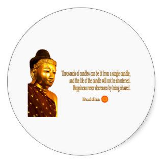 Buddha ~ Thousands Of Candles Can Be LitStickers