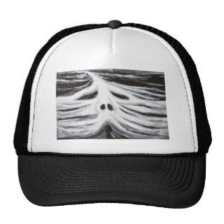 The Head of Leviathan (black and white surrealism) Mesh Hat