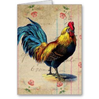 Vintage Rooster, Birthday Cards