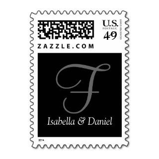 Customizable Wedding Monograms Invitation Envelope Stamps