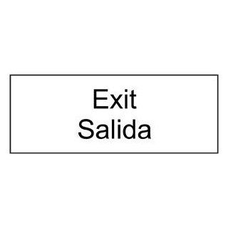 Exit Engraved Sign EGRB 335 BLKonWHT Enter / Exit  Business And Store Signs 