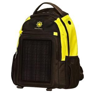 SOLARBAK SolarGoPack 12k mAh Battery 5 Watt Size Solar Panel Charger Yellow and Black Solar Backpack SGP_12_Yellow