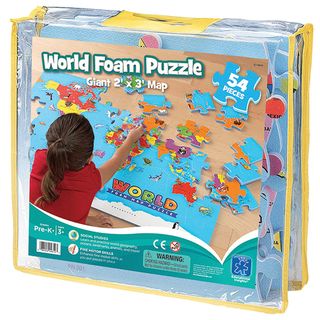 Ed In World Foam Map Puzzle Learning Resources Puzzles