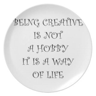 Being Creative Plate