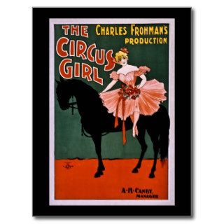 The Circus Girl 1897 Postcard